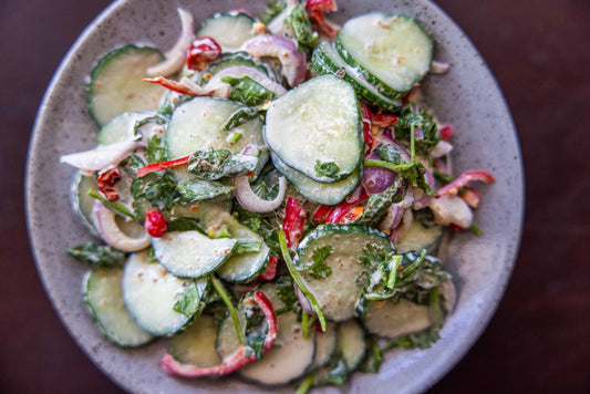 Shaken Cucumber Salad